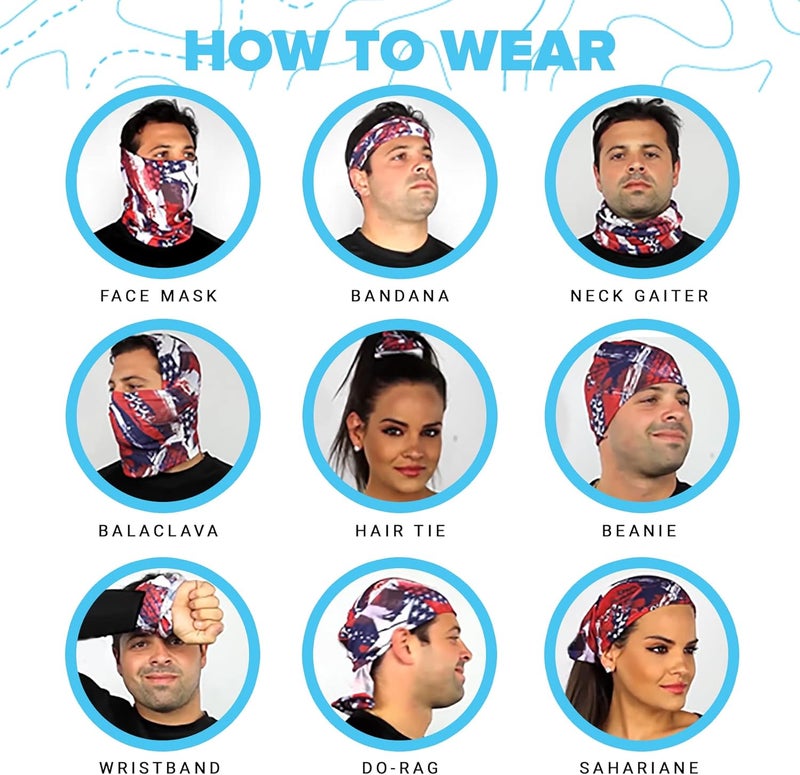 Sa Company Single UV Face Shield | UV 30+ Multipurpose Neck Gaiter Balaclava for Adults - Image 5